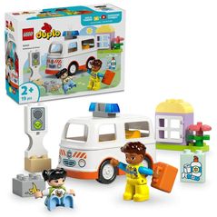 Set de construcție Lego 10447 DUPLO Ambulanță și șofer