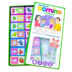 Настольная игра Maximus MX5490 Joc de masă Domino multicolor cu fructe, 28 dominouri