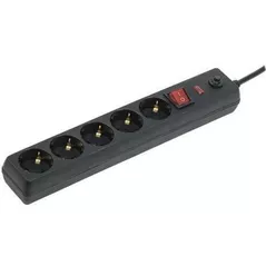 Фильтр электрический IEK 201104 Prelungitor cu filtru сф-05k 5prize 16a 5m 3x1mm negru
