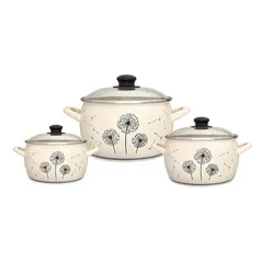 Набор посуды Metalac 51774 Set emailat Papadie 3buc (2.4l, 3.3l, 5.7l)