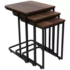 Măsuţă cafea Trendy Ce Metal Zigon, 9401, masa de cuibarit (3 bucati)