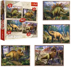 Пазл Trefl TR4IN1 Dinozauri 4în1, 207elem