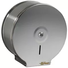 Suport pentru hârtie Bisk 00343 Dispenser hirtie igienica, inox JUMBO S1 satin