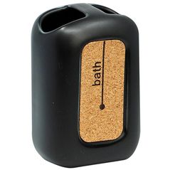 Стакан для зубных щёток Bisk 05588 Suport periute de dinti CORSA negru