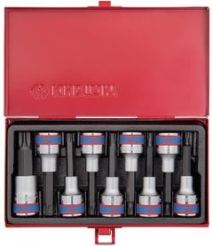 Set de tubulare, bite, duze King Tony 4119PR набор насадок TORX, T20-T60 дл.80мм 1/2", 9 пр.