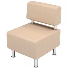 Scaun de birou Tisam Диван офисный 1-местный (кожзам) 600х650х800 (59704)