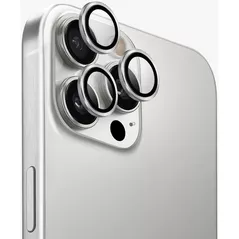 Sticlă de protecție pentru smartphone UNIQ Optix Aluminium Camera Lens Protector for iPhone 16 Pro/16 Pro Max, Black