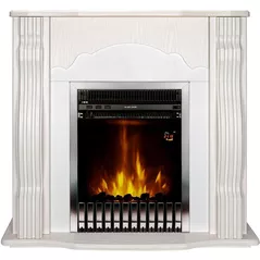 Камин электрический ArtFlame Clasic white & Gala silver