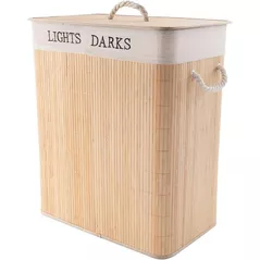 Coș pentru rufe Bisk 08442 Cos de rufe din bambus LAOS