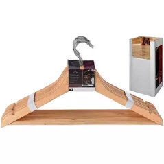 Cuier pentru haine Kesper 67147 Set umerase din lemn 8buc