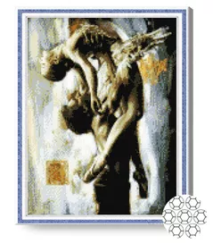 Tablou pe numere Art Gallery GA70690 Mozaic cu diamante 40x50cm Dansatori de balet