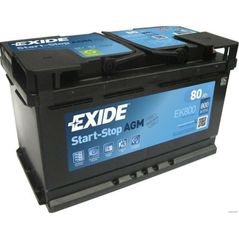 Автомобильный аккумулятор Exide START-STOP AGM 12V 80Ah 800EN 315x175x190 -/+ (EK800)