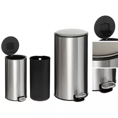 Урна для мусора 5five 55776 Delta 30l, inox cu pedala
