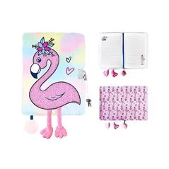 Carnet St.RIGHT 57881 Agenda cu lacat, A5, 96foi, Tropical Flamingo, coperta plus