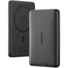 Acumulator extern USB (Powerbank) Baseus E0027201, PicoGo AM41 Ultra-Slim Qi2 Magnetic, Cosmic Black