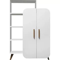 Raft de birou Trendy Forma, Alb 90x132x32cm, raft de carti