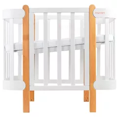 Pătuț Ingvart 45984520006 Nika, Alb/Natural 60x120cm