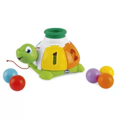 Puzzle Chicco 10622 Jucarie 2in1 broscuta testoasa sorteaza si surprinde, 1-4ani