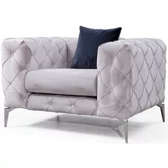Fotoliu Trendy Como-Gri deschis