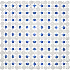 Covoraș de baie Bisk 05197 antiderapant, 45x45, albastru, SIMPLY