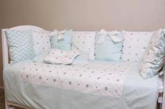 Детское постельное белье PernaMea Set lenjerie 8 piese Perne Turcoaz (PM.101650/3)