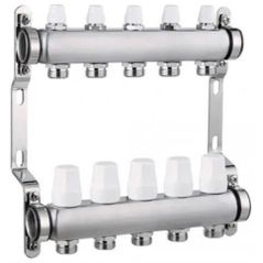 Set distribuitor Hydro S Colector complet din Inox, 8 căi 1"x3/4" (0711665)