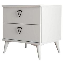 Тумбочка Trendy Versa, Alb, 52x55x45cm