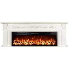 Камин электрический ArtFlame Bella & Tanzania, 700x1900x270 mm, Alb
