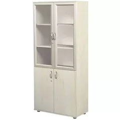 Dulap de birou Tisam Шкаф книжный со стеклянными дверцами 802х403х1816мм (0641Р)