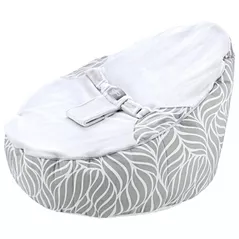 Гнездо для новорожденных BabyJem 348 Fotoliu pentru bebelusi cu ham de siguranta Gri