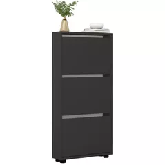 Полка для обуви Mobildor-Lux Leo Slim 90x16x125H cm Anthracite