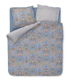 Textile de casă Pip Studio 328951 Jabali Flower Blue 200x200/220