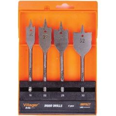 Burghiu Villager Set burghie lemn plat 4 buc (062718)