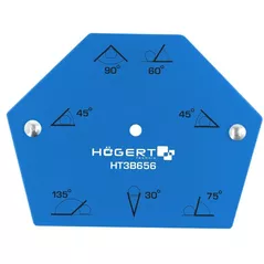 Suport magnetic pentru sudură Hoegert HT3B656 Magnet hexagonal pentru sudura 22.5kg ,120x90x18mm