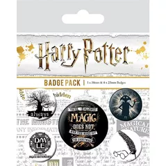 Set de suveniruri Pyramid International BP80567 Harry Potter (Deathly Hallows Symbols) Badge Pack