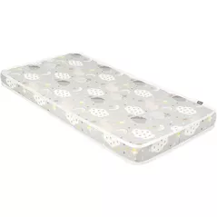 Lenjerie de pat pentru copii Kikka Boo 41107030007 Saltea pentru patut Fantasia Clouds Grey, 120x60x7 cm
