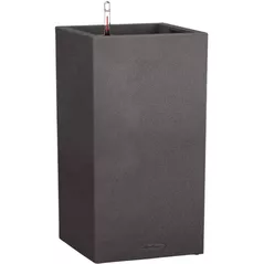 Цветочный горшок Lechuza Canto Stone 40 High, Graphite Black