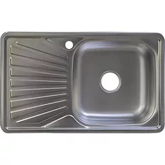 Chiuvetă bucătărie Rubano 27417 incastrabila 780x480x180mm (dreapta), inox, decor-0,8mm