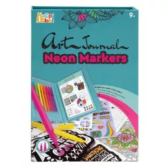 Набор для творчества As Kids 1038-11041 Happi Hobbi Art Journal Neon Markers