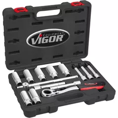 Set de unelte de mână Vigor V6452, сервисные ключи для разборки/ сборки стоек, 14 пр.