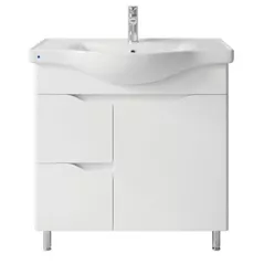 Шкаф под умывальник Mashtab 11746 Print cu 2 sertare+usa 80cm Alb