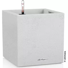 Цветочный горшок Lechuza Canto Stone 30 Low, Quartz White