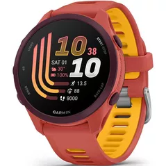 Ceas inteligent Garmin Forerunner 170 Music, GPS, WiFi, Red Pink/Mango, WW (010-03920-13)