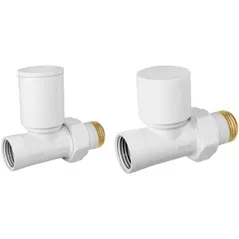 Запорная арматура Ferro Кран угловой для батареи двусторонний 1/2" ZGB30WH