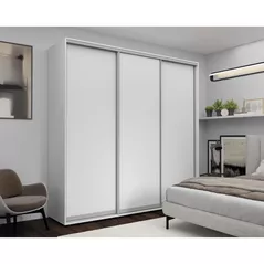 Dulap Nex Home Dulap cu uși glisante 240x60x240cm, PAL, Alb