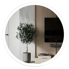 Зеркало для ванной Uniplast LM-209.6060-3 (rotunda cu janta) 60x60 cm IP44