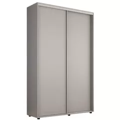 Dulap Mobildor-Lux Compact uși glisante PAL fără ornament (140x45x200H cm) Grey