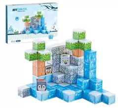 Конструктор Essa CH1310 Set de construcție din cuburi magnetice, 66elem