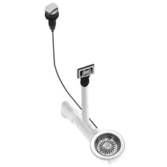 Sifon pentru chiuvetă bucătărie Helika-AquaSanita AQF-002V Stainless Steel + Plastic