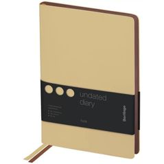 Блокнот Berlingo RL276413 Agenda nedatata Fuze A5, 136 foi, bej